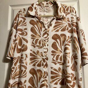 Illa Illa  Hawaiin Blouse Size Small